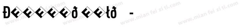DINCond Bold 中字体转换